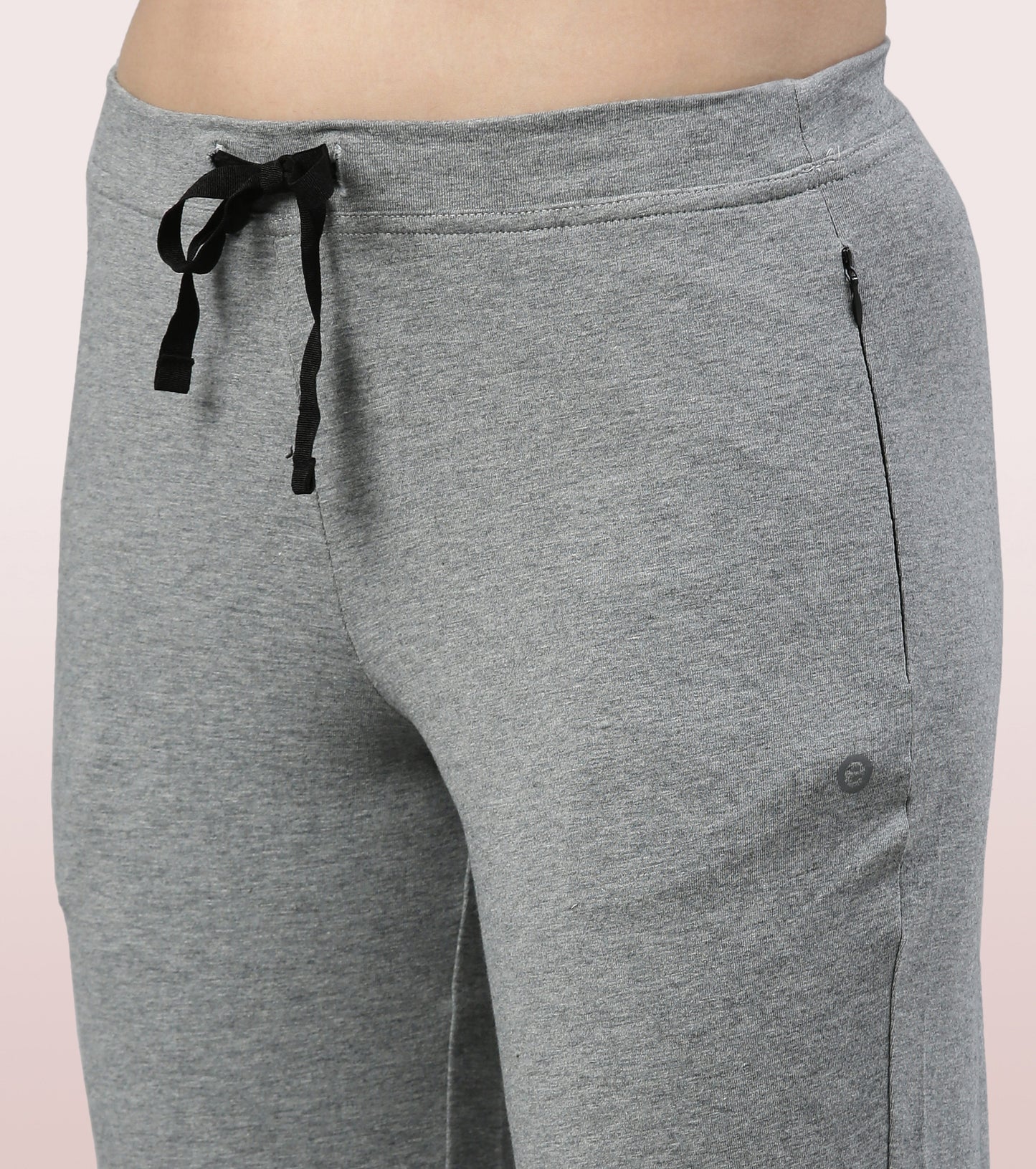 Lounge Pants | Basic Straight Leg Pants With Adjustable Drawstring And Zipper Pockets