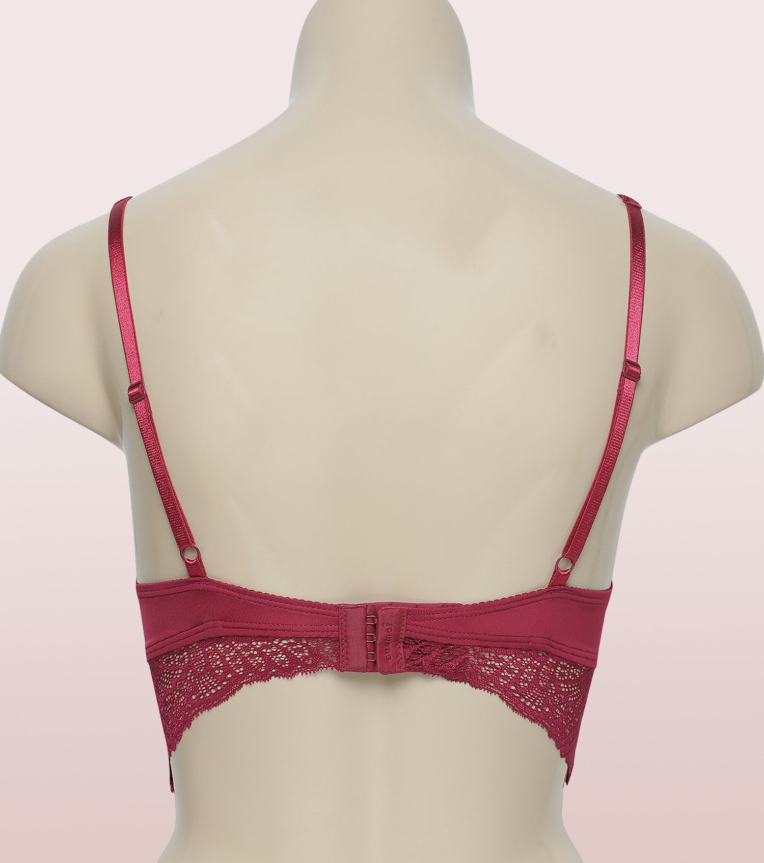 Buy Enamor F085 Extended Neckline Cleavage Plunge Push-up Bra-Padded Wired  Medium Coverage-Red online