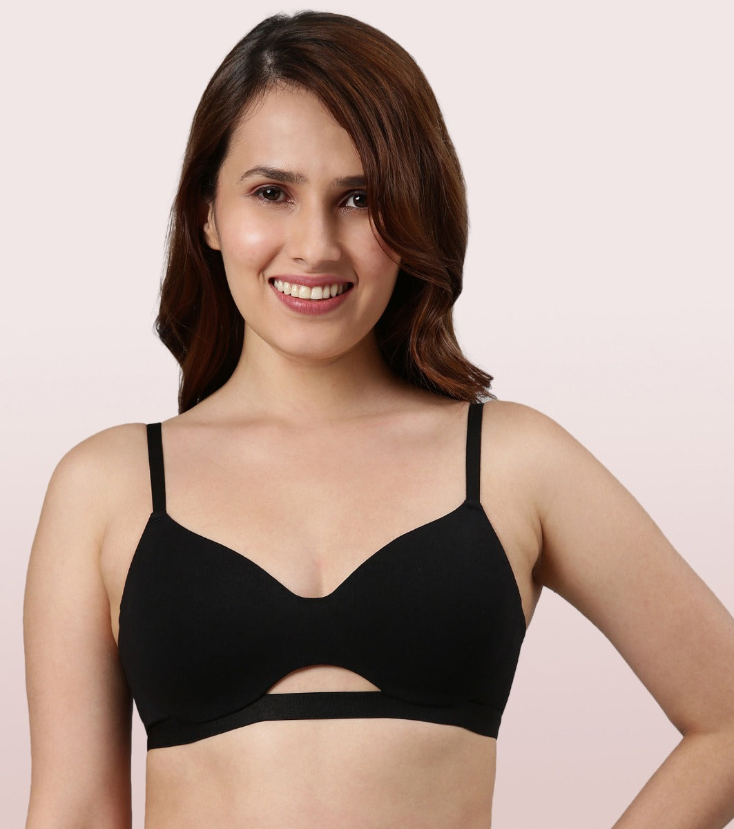 Enamor F089 Classic Plunge Lace Nylon T-Shirt Bra Padded Wirefree Medium  Coverage (32C, Red Chilli Pepper) in Surat at best price by Natural Beauty  - Justdial