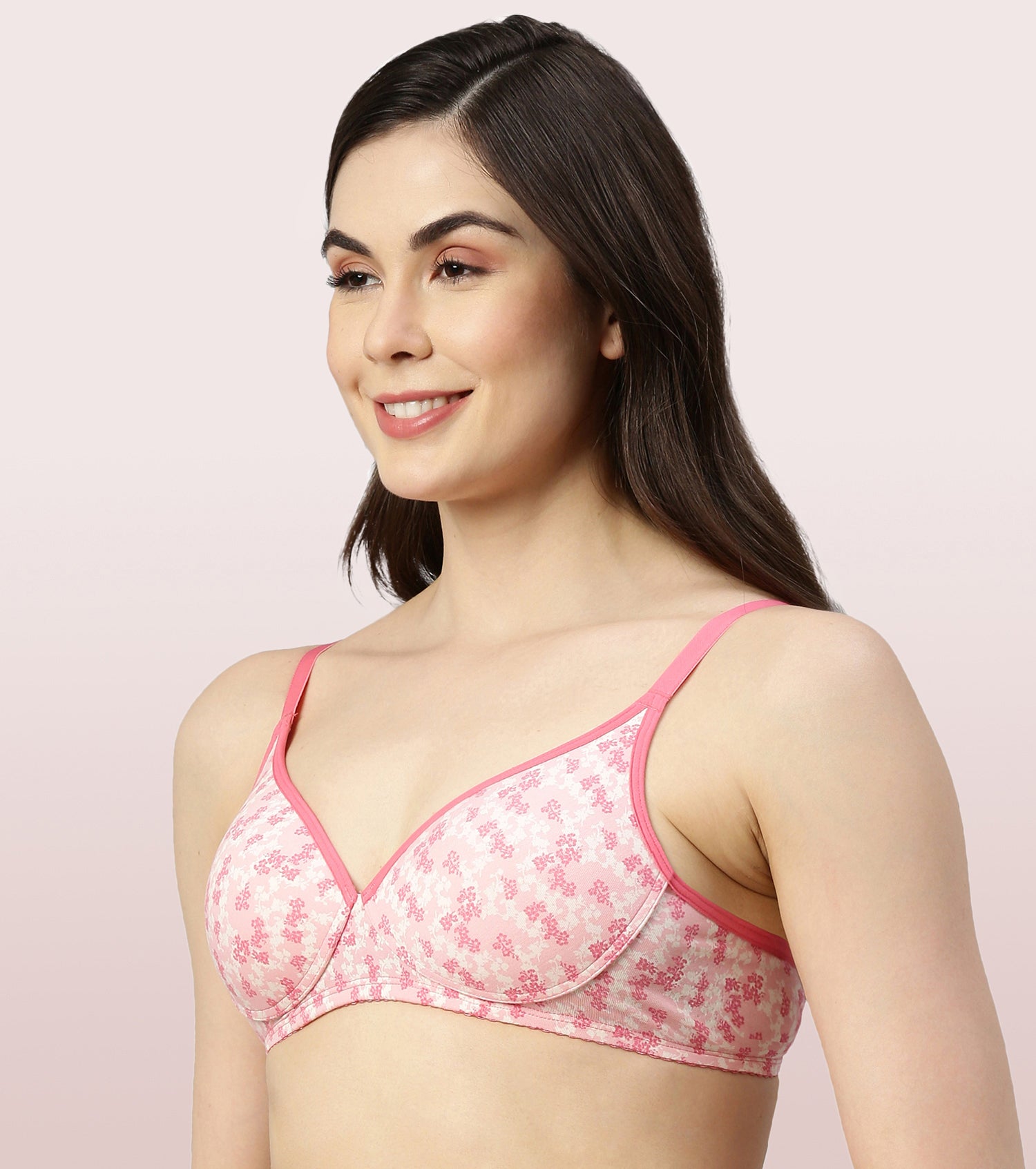 Buy Madam Women's Cotton Non-Padded Wire Free T-shirt Demi Moulded Seamless  Bra Online at Best Prices in India - JioMart.