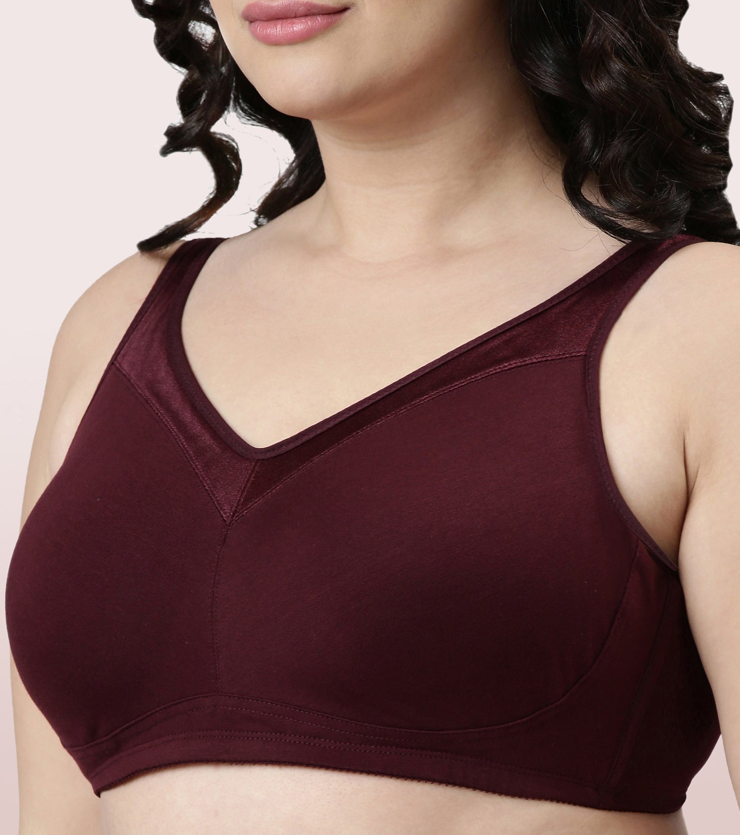 Buy Enamor A112 Smooth Super Lift Classic Full Support Bra - Stretch  Cotton, Non-Padded, Wirefree & Full Coverage Black (Pack of 2) at