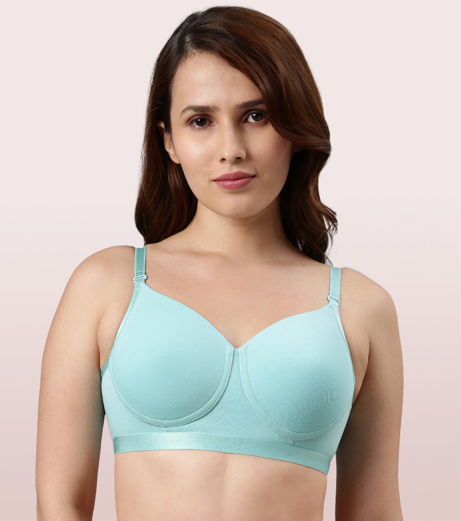 Enamor F089 Classic Plunge Lace T-Shirt Bra Padded Wirefree Medium Coverage  Peacock in Pune at best price by Lawanyam - Justdial