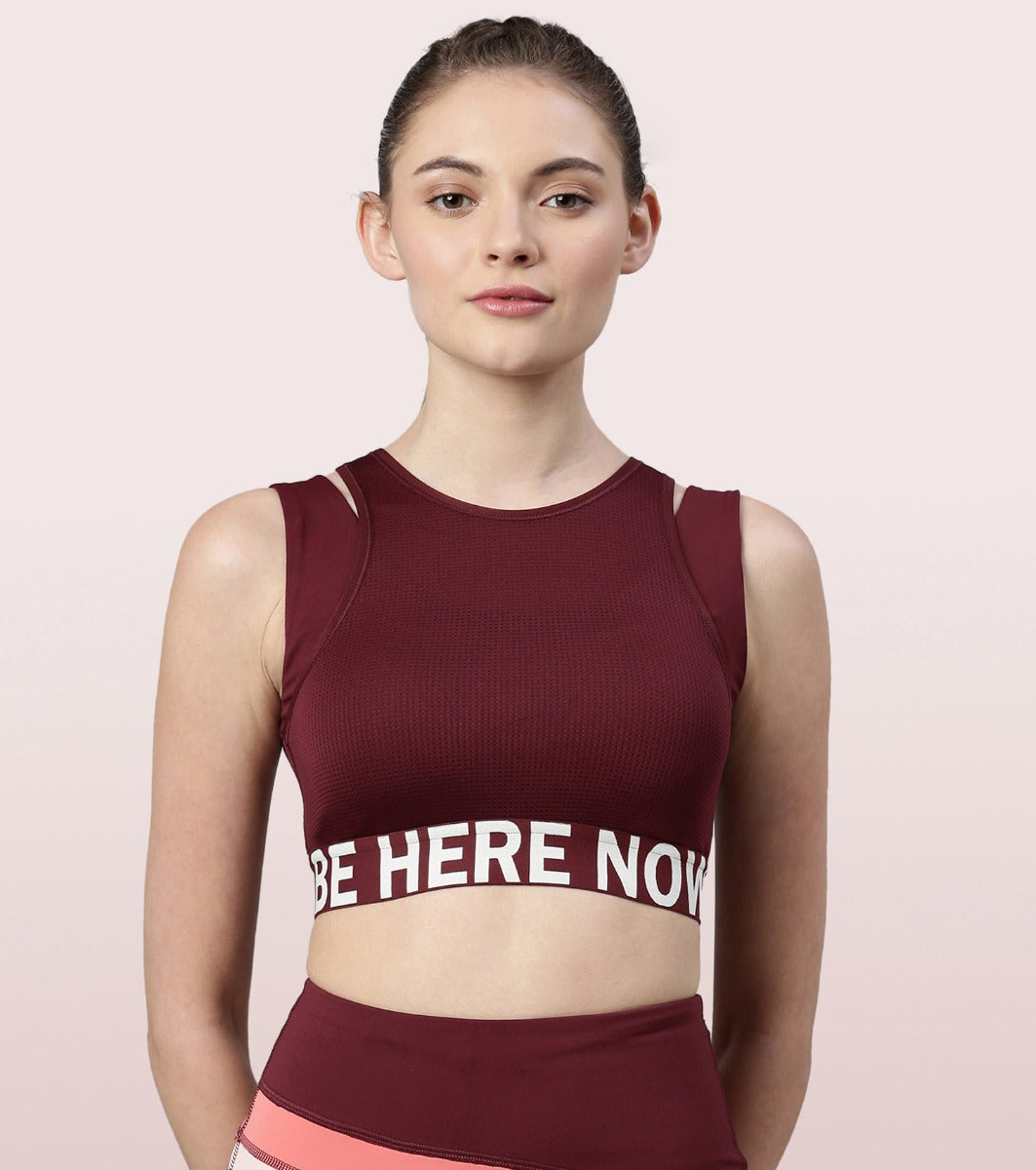 Buy Enamor Womens SB21-Non Padded Wirefree High Coverage Low Impact Sports  Bra Online at Best Prices in India - JioMart.