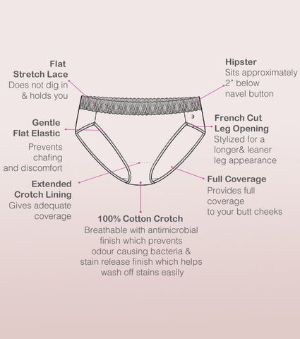 French Brief Hipster Panty | Antimicrobial And Stain Release Finish ...