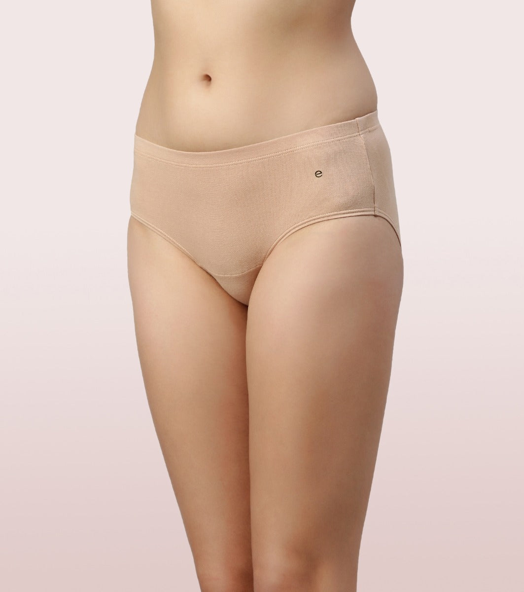 Buy Enamor CR02 Full Coverage Mid Waist Cotton Hipster Panty with Soft  Elastic Online at Best Prices in India - JioMart.