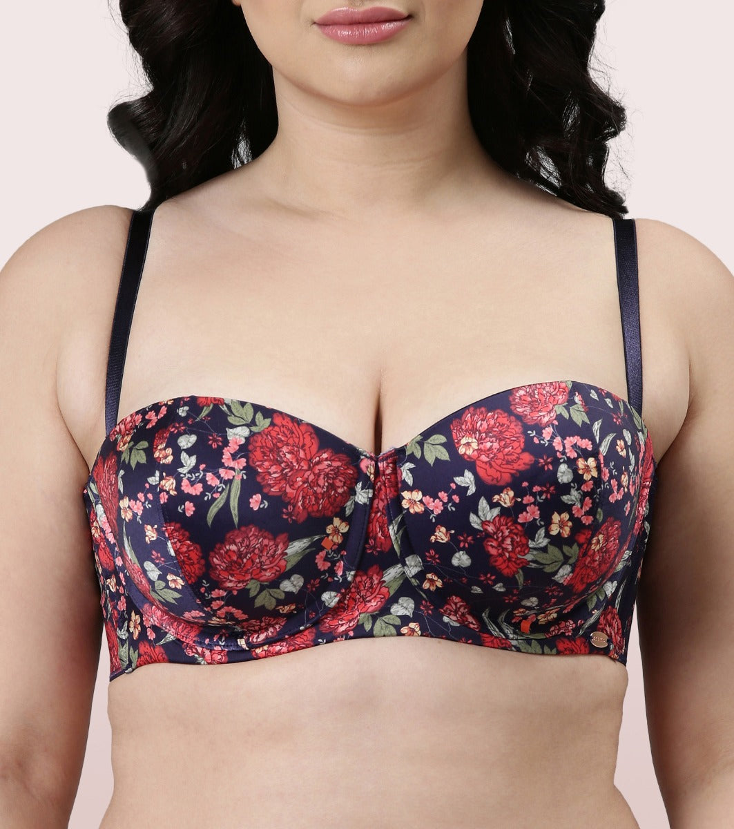 Enamor F074 Full Figure Strapless Multi Way Bra Padded Wired Medium  Coverage in Ahmedabad - Dealers, Manufacturers & Suppliers - Justdial