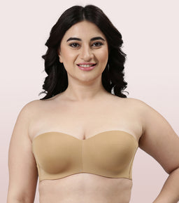 Buy Enamor Double Layered Wirefree High Coverage Bra - Poppy Red at Rs.550  online