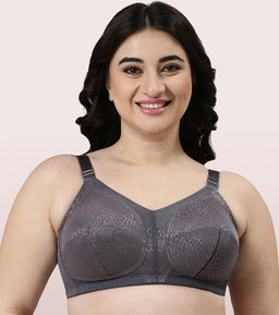Buy Enamor Full Coverage Non Padded Wirefree Bra- Skin at Rs.449 online