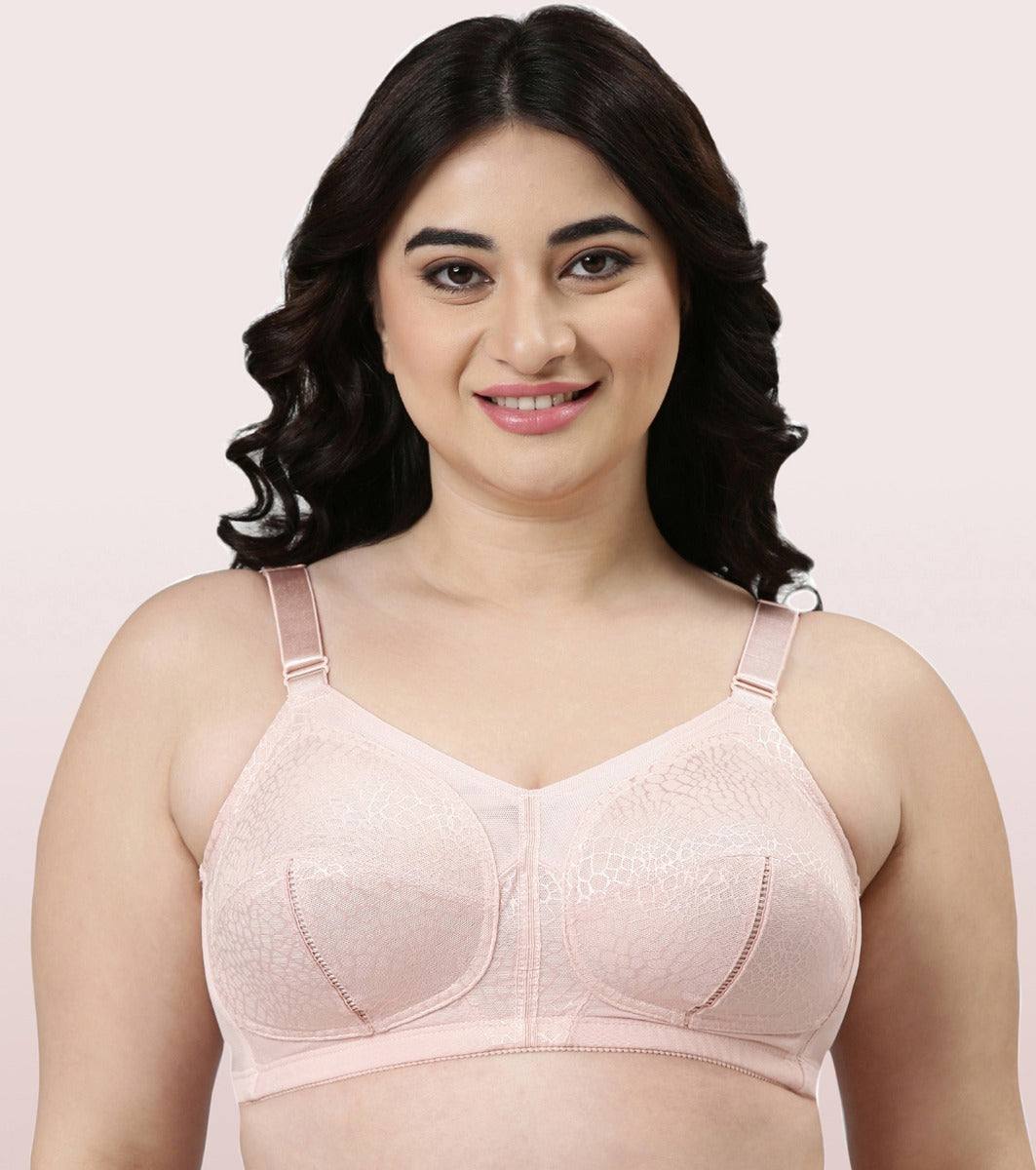 Enamor F072 Nylon T-Shirt Plunge Bra Padded Wired Halter Strap (34D,  Chinese Red) in Indore at best price by Rajat Collection - Justdial