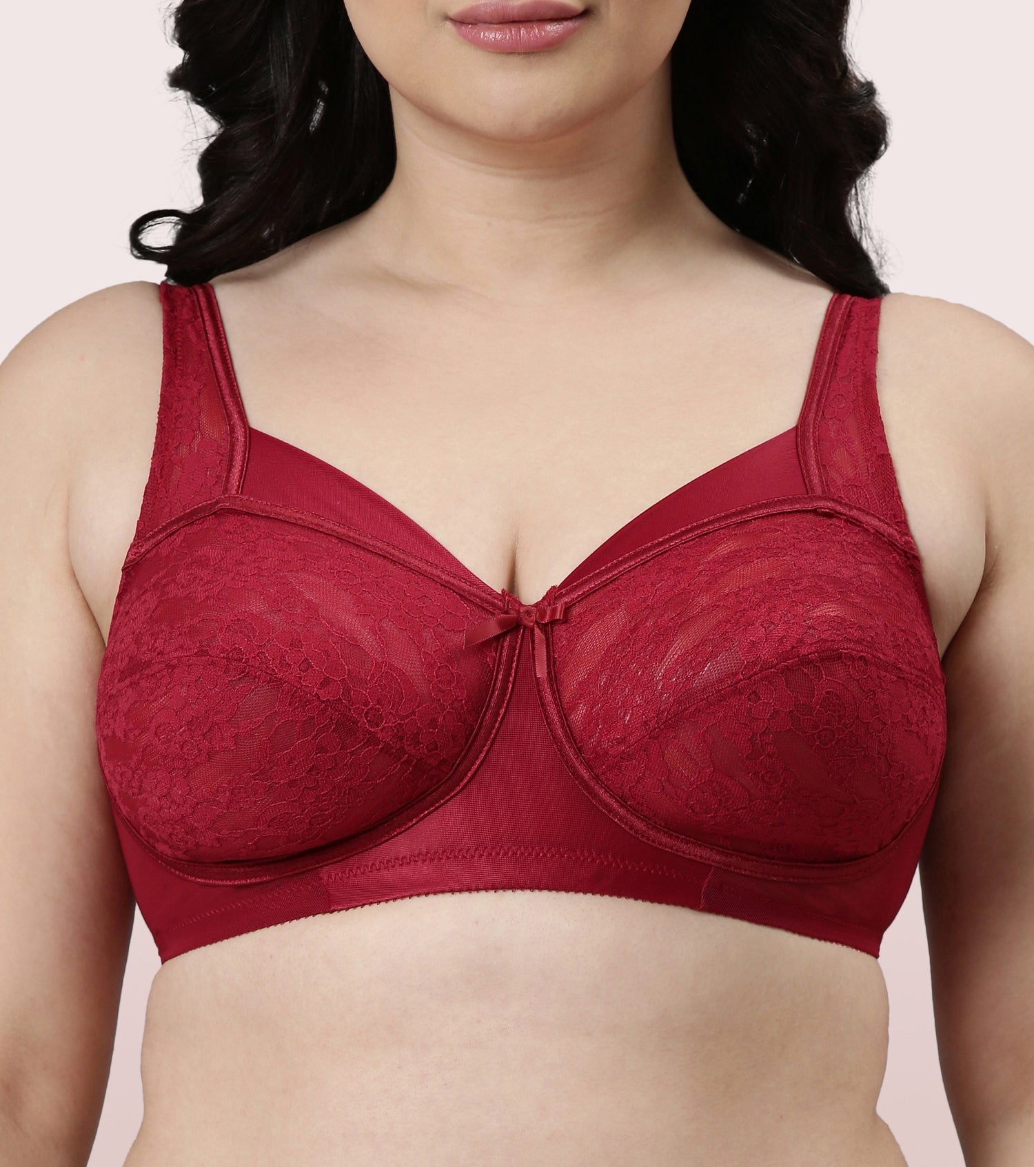 Enamor Women's Full Coverage Classic Lace Lift Bra – Online Shopping site  in India