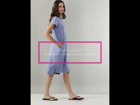 Comfy Dress | Short Sleeve Cotton Terry Lounge Dress