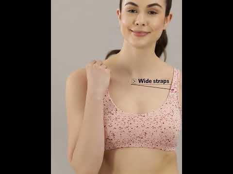 Buy Enamor Low Impact Cotton Sports Bra - Non-Padded & Wirefree