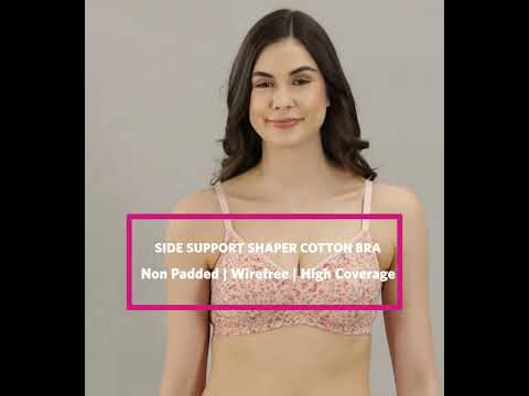 Side Support Shaper Stretch Cotton Everyday Bra – Enamor
