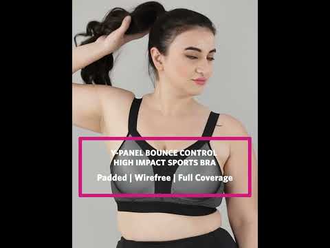 Buy Enamor Sb27 Padded Wirefree Full Coverage Contour Bounce Control Sports  Bra Multi-Color Online