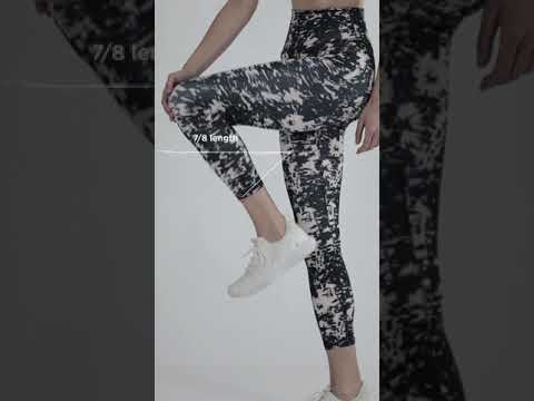 Hugged Leggings | High Waisted 7/8 Dry Fit Printed Leggings